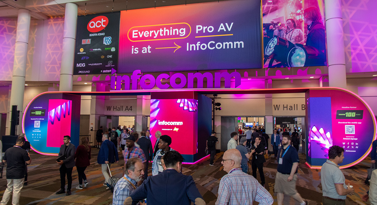 2025年6月12日 「Infocomm 2025」会場のエントランス