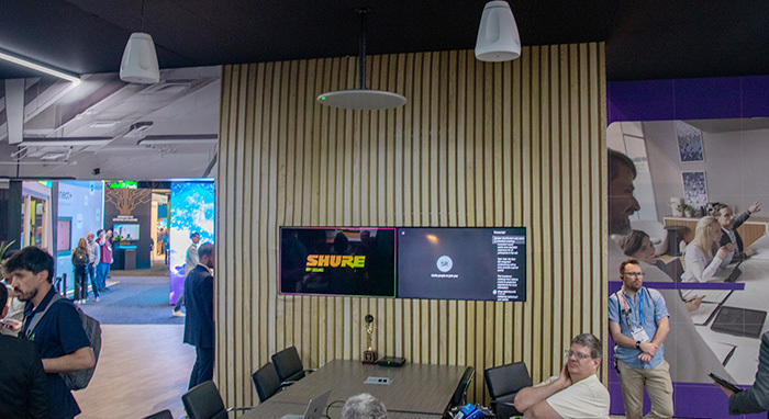 InfoComm 2025でのShureブースに設けられた会議スペース